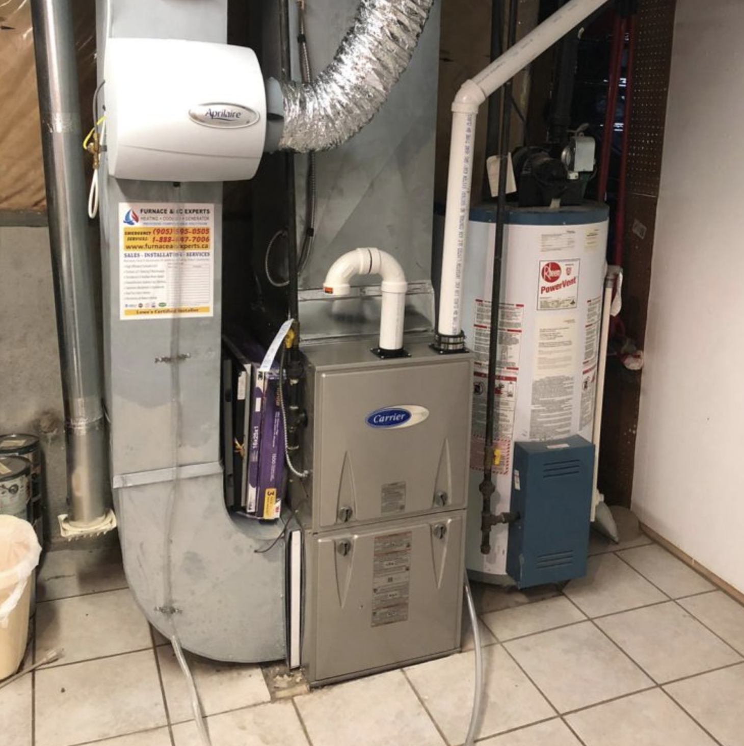 furnace and AC installation in Buckingham